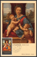 56515 Raphael The Garvagh Madonna St Lucia Lucie Noel Christmas 1967 Tableau (Painting) Carte Maximum (card) - Religie