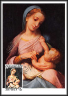 56516 Correggio Madonna Campori Noel Christmas 1975 Antigua Tableau (Painting) Carte Maximum (card) édition Buch - Religieux