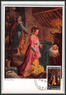 56514 Federico Fiori Barocci The Nativity 1969 Noel Christmas New Zeland Nouvelle Zelande Tableau Painting Carte Maximum - Religie