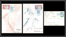 56456 Unesco N°60/62 Gorée Sénégal Moenjodaro Pakistan Haiti France Carte Maximum (card) Fdc édition Cef - 1980-1989