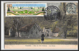 56374 N°3389 Les Jardins Du Chateau De Versailles Parc Du Petit Trianon 2001 France Carte Maximum Fdc Sur Cpa - 2000-2009