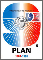 56305 N°2346 9ème Plan Moderniser La France 1984 France Carte Maximum (card) Fdc édition CEF - 1980-1989