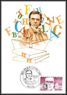 56282 N°2328 Emile Littré Lexicographe Lexicographer 1984 France Carte Maximum (card) Fdc édition CEF - 1980-1989