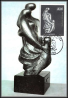 56228 N°2234 Sculpture Marc Boyan La Famille Tableau Painting 1982 France Carte Maximum (card) Fdc édition Empire - 1980-1989