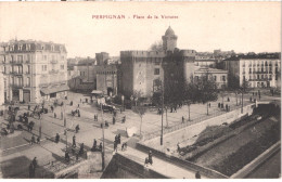 FR66 PERPIGNAN - Brun - Place De La Victoire - Animée  - Belle - Perpignan