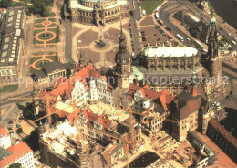 71860378 Dresden Altstaedter Wache Schloss Katholische Hofkirche Fliegeraufnahme - Dresden