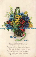 R669965 Happy Birthday Greetings. Flowers In Basket. 1923 - Monde