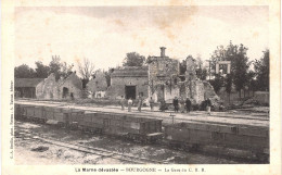Carte POSTALE Ancienne De  BOURGOGNE - La Gare Du CHR - Other & Unclassified
