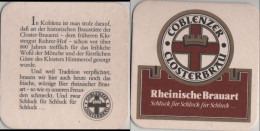 5005817 Bierdeckel Quadratisch - Coblenzer Closterbräu - Beer Mats