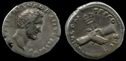 ANTONINUS PIUS AR DENARIUS AD 139 CLASPED HANDS RIC 38 #ANC12328.78.F.A - Die Antoninische Dynastie (96 / 192)