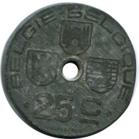 25 CENTIMES 1943 BELGIUM Coin #AW979.U.A - 25 Centesimi