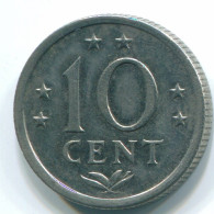 10 CENTS 1971 NIEDERLÄNDISCHE ANTILLEN Nickel Koloniale Münze #S13473.D.A - Antilles Néerlandaises