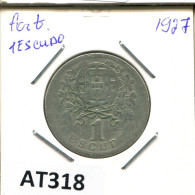 1 ESCUDO 1927 PORTUGAL Coin #AT318.U.A - Portogallo