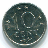 10 CENTS 1971 NETHERLANDS ANTILLES Nickel Colonial Coin #S13407.U.A - Antilles Néerlandaises