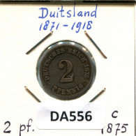 2 PFENNIG 1875 C ALEMANIA Moneda GERMANY #DA556.2.E.A - 2 Pfennig