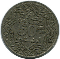 50 CENTIMES ND 1921 MARRUECOS MOROCCO Yusuf (1921-1924) Moneda #AH669.3.E.A - Maroc