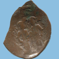 Authentic Original Ancient BYZANTINE EMPIRE Trachy Coin 1.8g/26mm #AG584.4.U.A - Byzantine