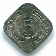 5 CENTS 1970 ANTILLAS NEERLANDESAS Nickel Colonial Moneda #S12527.E.A - Antilles Néerlandaises