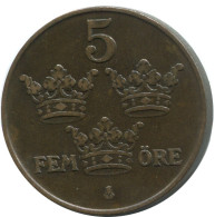 5 ORE 1913 SWEDEN Coin #AC461.2.U.A - Zweden