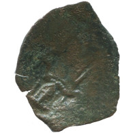 Auténtico Original Antiguo BYZANTINE IMPERIO Trachy Moneda 0.9g/20mm #AG728.4.E.A - Byzantines