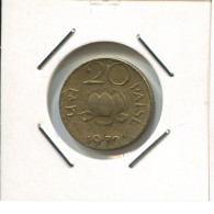 20 PAISE 1970 INDIA Coin #AR603.U.A - Inde