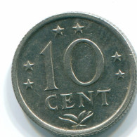 10 CENTS 1971 ANTILLAS NEERLANDESAS Nickel Colonial Moneda #S13490.E.A - Netherlands Antilles
