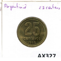 25 CENTAVOS 1992 ARGENTINA Moneda #AX327.E.A - Argentinië