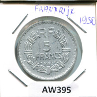 5 FRANCS 1950 FRANCIA FRANCE Moneda #AW395.E.A - 5 Francs