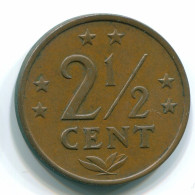 2 1/2 CENT 1971 NETHERLANDS ANTILLES Bronze Colonial Coin #S10480.U.A - Netherlands Antilles