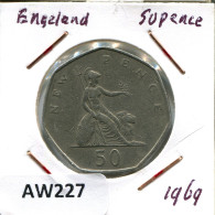 50 PENCE 1969 UK GBAN BRETAÑA GREAT BRITAIN Moneda #AW227.E.A - Otros & Sin Clasificación