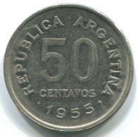 50 CENTAVOS 1955 ARGENTINIEN ARGENTINA Münze #WW1140.D.A - Argentina