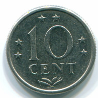 10 CENTS 1974 ANTILLES NÉERLANDAISES Nickel Colonial Pièce #S13519.F.A - Netherlands Antilles