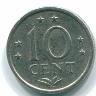 10 CENTS 1971 NIEDERLÄNDISCHE ANTILLEN Nickel Koloniale Münze #S13489.D.A - Nederlandse Antillen