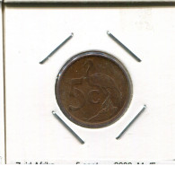 5 CENTS 2003 SOUTH AFRICA Coin #AS242.U.A - Zuid-Afrika