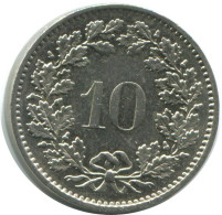 10 RAPPEN 1975 SWITZERLAND Coin HELVETIA #AD982.2.U.A - Andere & Zonder Classificatie