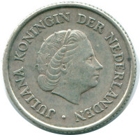 1/4 GULDEN 1960 NETHERLANDS ANTILLES SILVER Colonial Coin #NL11087.4.U.A - Antille Olandesi