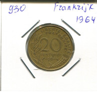 20 CENTIMES 1964 FRANCE Coin French Coin #AN168.U.A - 20 Centimes