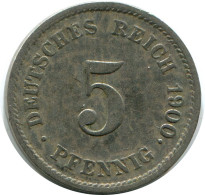 5 PFENNIG 1900 A ALLEMAGNE Pièce GERMANY #DB231.F.A - 5 Pfennig