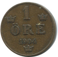 1 ORE 1904 SUÈDE SWEDEN Pièce #AD325.2.F.A - Svezia