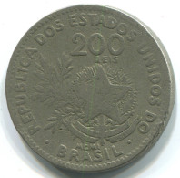 200 REIS 1901 BRÉSIL BRAZIL Pièce #WW1149.F.A - Brésil