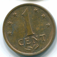 1 CENT 1974 NETHERLANDS ANTILLES Bronze Colonial Coin #S10660.U.A - Netherlands Antilles
