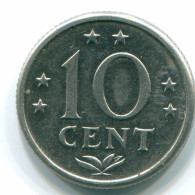 10 CENTS 1974 NIEDERLÄNDISCHE ANTILLEN Nickel Koloniale Münze #S13502.D.A - Nederlandse Antillen