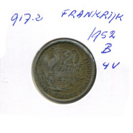 20 FRANCS 1952 B FRANCE Pièce Française #AN466.F.A - 20 Francs