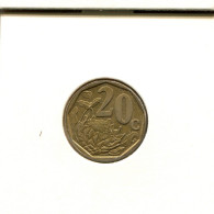 20 CENTS 1996 AFRIQUE DU SUD SOUTH AFRICA Pièce #AT147.F.A - South Africa