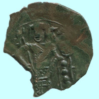 Authentic Original Ancient BYZANTINE EMPIRE Trachy Coin 2.5g/25mm #AG604.4.U.A - Byzantium