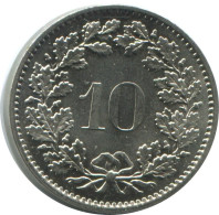10 RAPPEN 1976 SUIZA SWITZERLAND Moneda HELVETIA #AD987.2.E.A - Andere & Zonder Classificatie