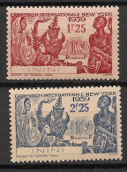 ININI - 1939 - N°YT. 29 à 30 - Exposition De New York - Neuf Luxe ** / MNH / Postfrisch - Unused Stamps