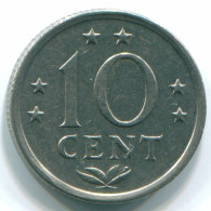 10 CENTS 1970 ANTILLAS NEERLANDESAS Nickel Colonial Moneda #S13325.E.A - Antilles Néerlandaises