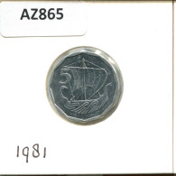 5 MILS 1981 ZYPERN CYPRUS Münze #AZ865.D.A - Cyprus