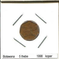 5 THEBE 1998 BOTSWANA Moneda #AS414.E.A - Botswana